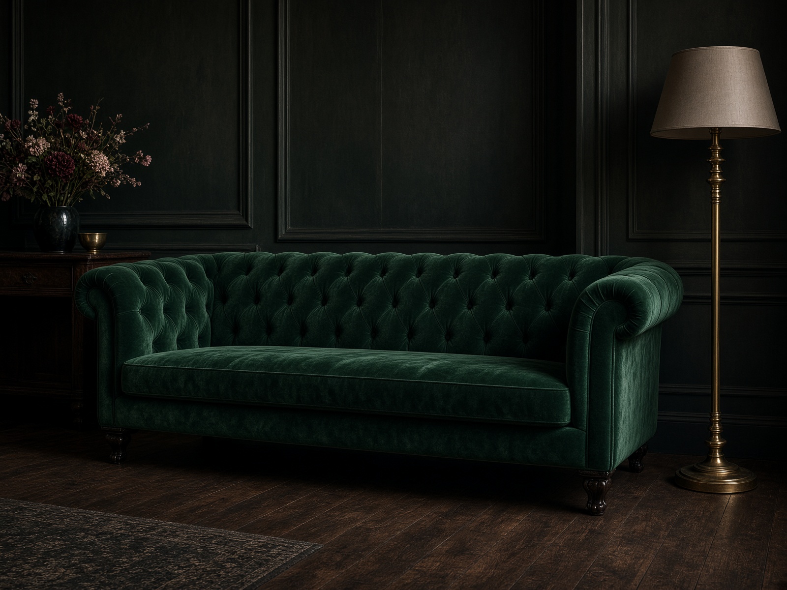 Velvet Chesterfield